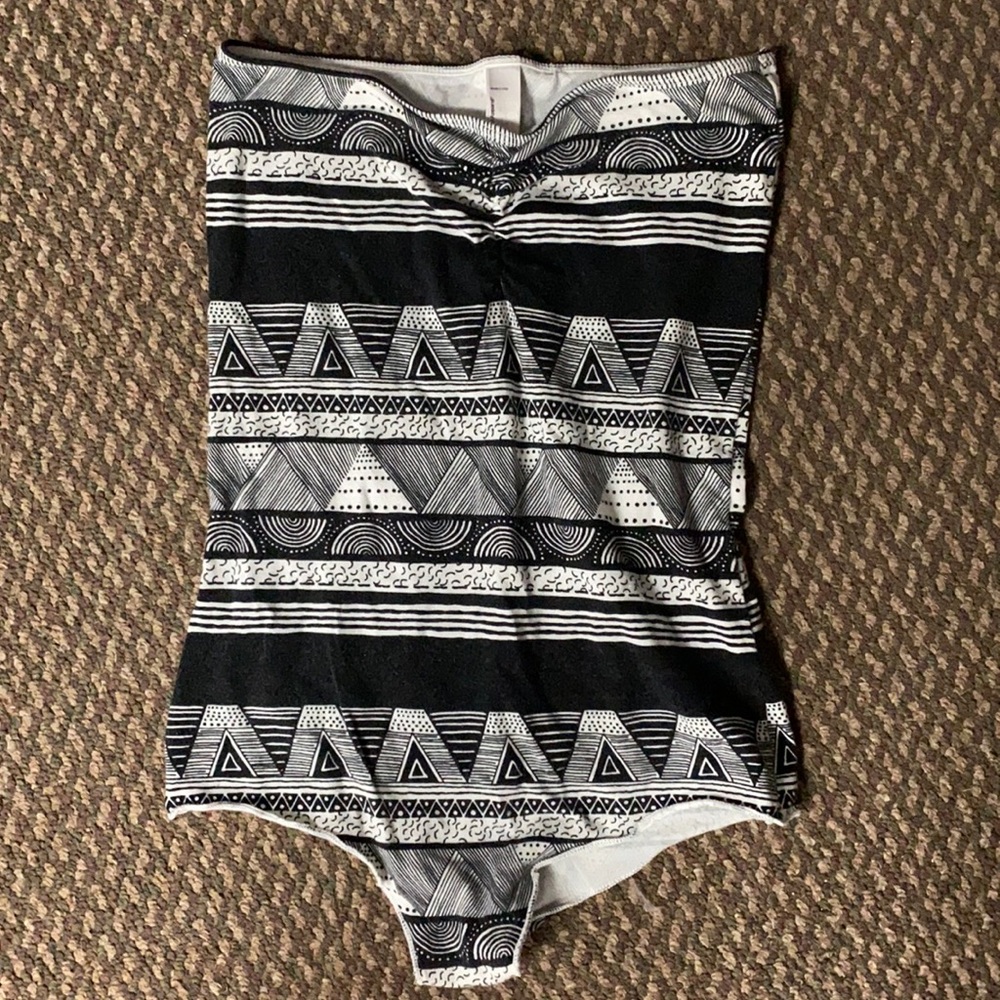 Rare AA Strapless Aztec Tribal Body Suit